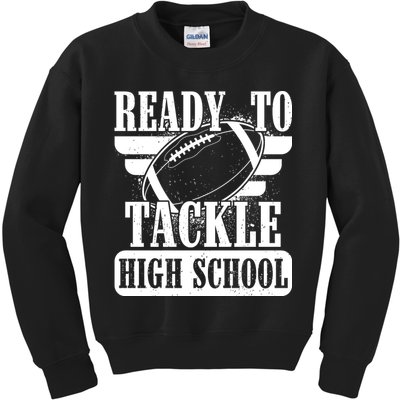 Ready To Tackle High School Football Ball Kids Sweatshirt