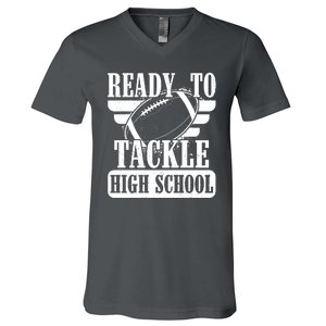 Ready To Tackle High School Football Ball V-Neck T-Shirt