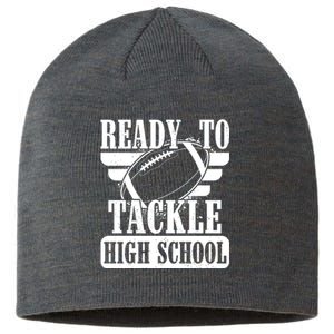 Ready To Tackle High School Football Ball Sustainable Beanie