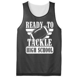 Ready To Tackle High School Football Ball Mesh Reversible Basketball Jersey Tank