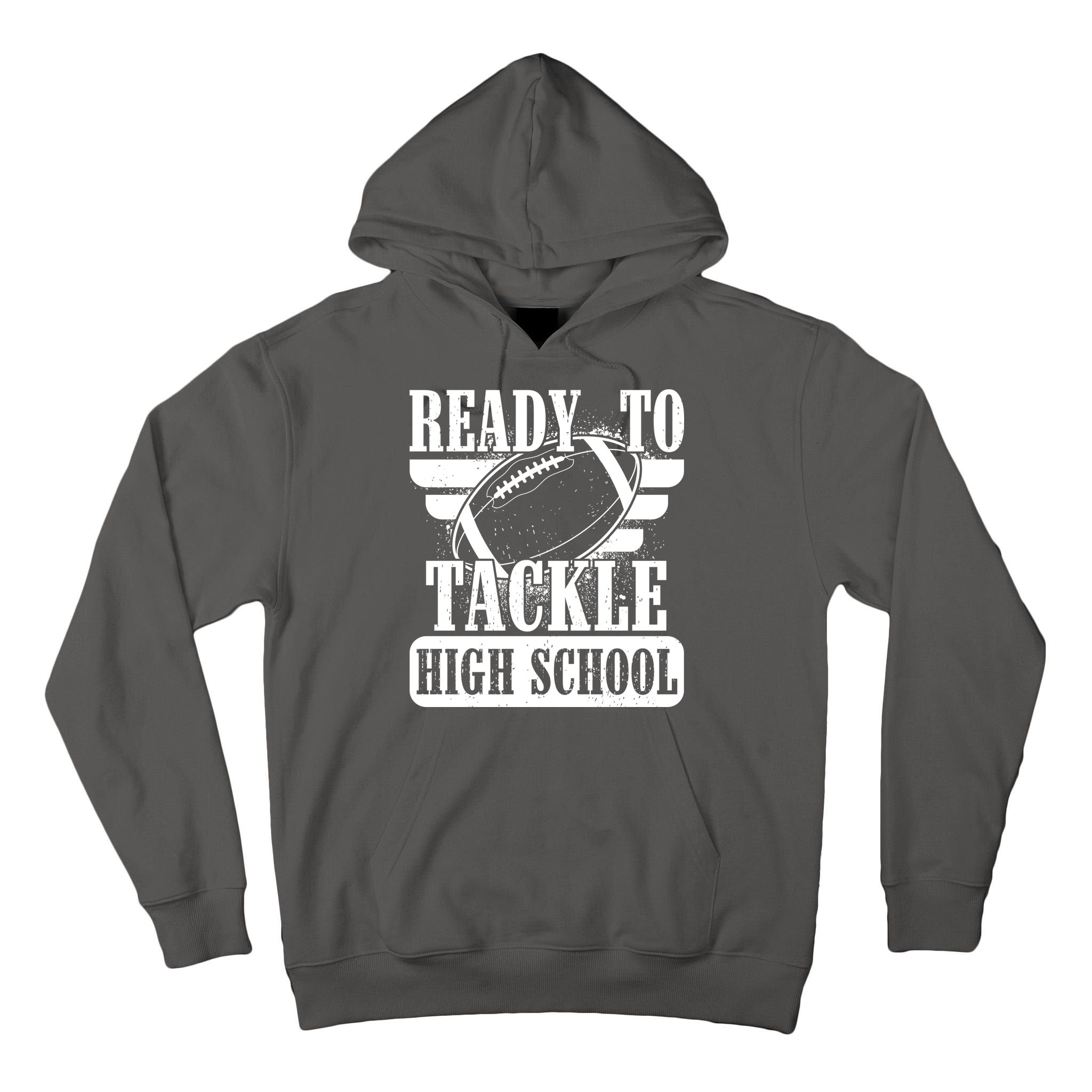 Ready To Tackle High School Football Ball Tall Hoodie