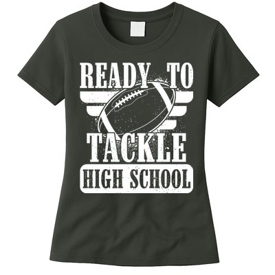 Ready To Tackle High School Football Ball Womens T-Shirt