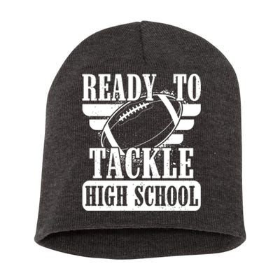 Ready To Tackle High School Football Ball Short Acrylic Beanie