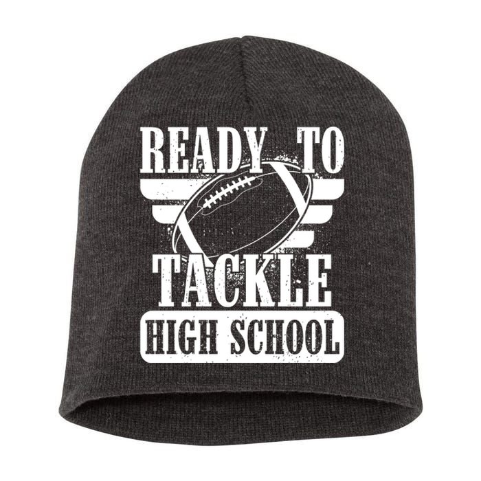 Ready To Tackle High School Football Ball Short Acrylic Beanie