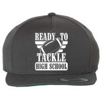 Ready To Tackle High School Football Ball Wool Snapback Cap