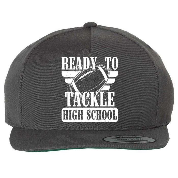 Ready To Tackle High School Football Ball Wool Snapback Cap