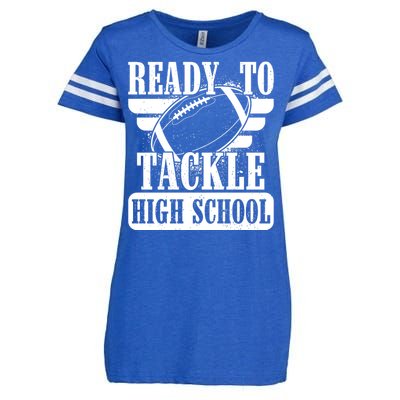 Ready To Tackle High School Football Ball Enza Ladies Jersey Football T-Shirt