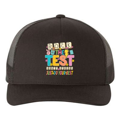 Rock The Test Don't Stress Just Do Your Best Teacher Testing Yupoong Adult 5-Panel Trucker Hat