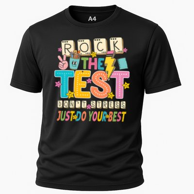 Rock The Test Don't Stress Just Do Your Best Teacher Testing Performance Shirt