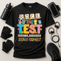 Rock The Test Don't Stress Just Do Your Best Teacher Testing Performance Shirt