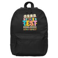 Rock The Test Don't Stress Just Do Your Best Teacher Testing 16 in Basic Backpack