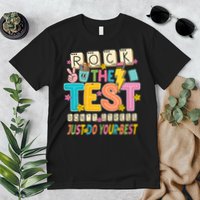 Rock The Test Don't Stress Just Do Your Best Teacher Testing Premium T-Shirt