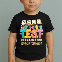 Rock The Test Don't Stress Just Do Your Best Teacher Testing Toddler T-Shirt