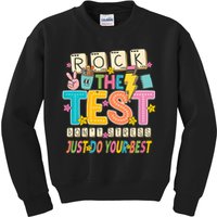 Rock The Test Don't Stress Just Do Your Best Teacher Testing Kids Sweatshirt