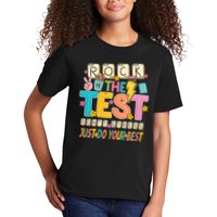 Rock The Test Don't Stress Just Do Your Best Teacher Testing Kids T-Shirt