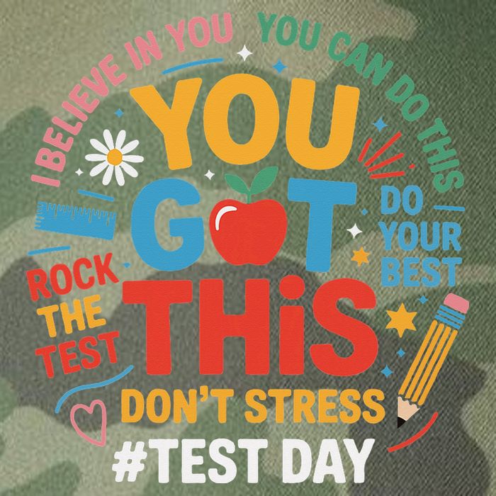 Rock The Test Dont Stress You Got This Funny Testing Day Legacy Tie Dye Trucker Hat