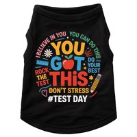 Rock The Test Dont Stress You Got This Funny Testing Day Doggie Tank