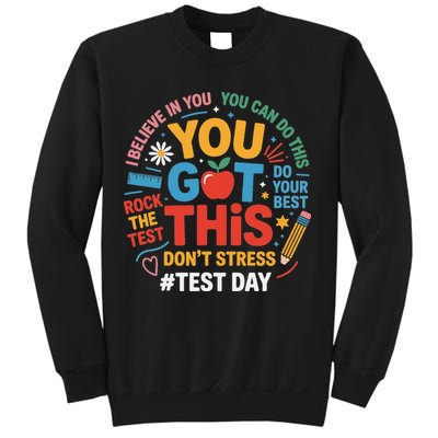 Rock The Test Dont Stress You Got This Funny Testing Day Sweatshirt