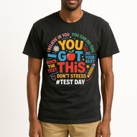 Rock The Test Dont Stress You Got This Funny Testing Day Tall T-Shirt