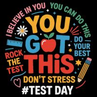 Rock The Test Dont Stress You Got This Funny Testing Day Backpack