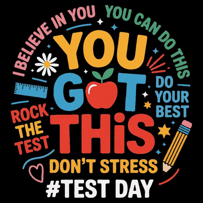 Rock The Test Dont Stress You Got This Funny Testing Day Backpack