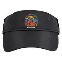 Rock The Test Dont Stress You Got This Funny Testing Day Adult Drive Performance Visor