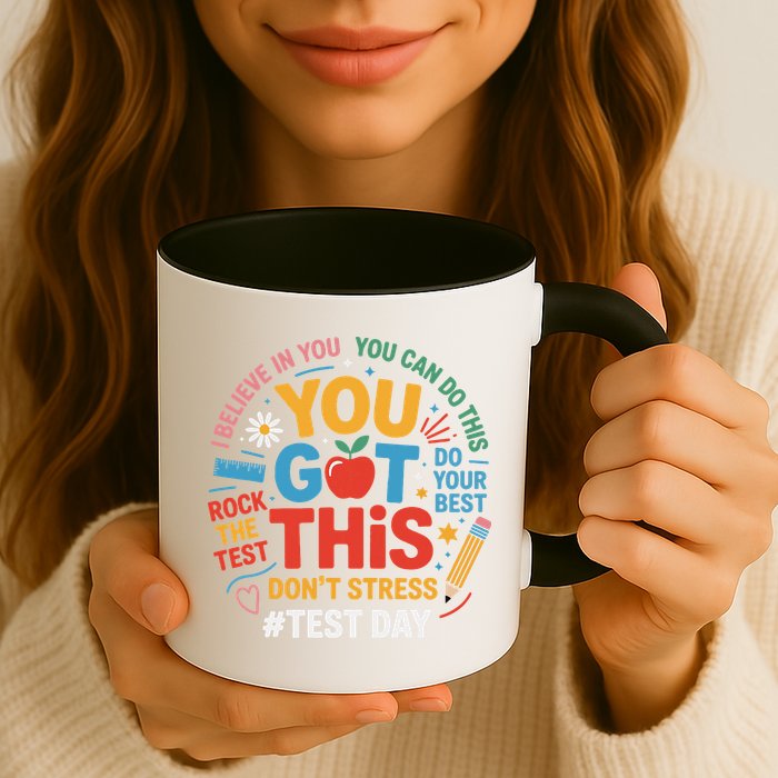 Rock The Test Dont Stress You Got This Funny Testing Day Mug