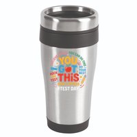 Rock The Test Dont Stress You Got This Funny Testing Day 16oz Travel Tumbler