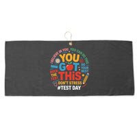 Rock The Test Dont Stress You Got This Funny Testing Day Large Microfiber Waffle Golf Towel