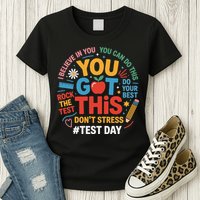 Rock The Test Dont Stress You Got This Funny Testing Day Womens T-Shirt