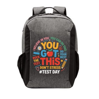 Rock The Test Dont Stress You Got This Funny Testing Day Vector Backpack