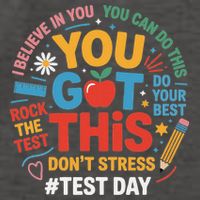 Rock The Test Dont Stress You Got This Funny Testing Day Vector Backpack