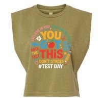 Rock The Test Dont Stress You Got This Funny Testing Day Garment-Dyed Women's Muscle Tee