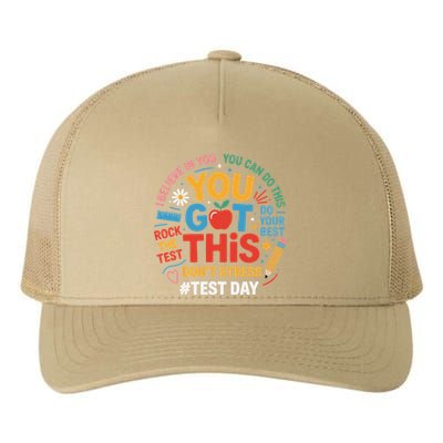 Rock The Test Dont Stress You Got This Funny Testing Day Yupoong Adult 5-Panel Trucker Hat
