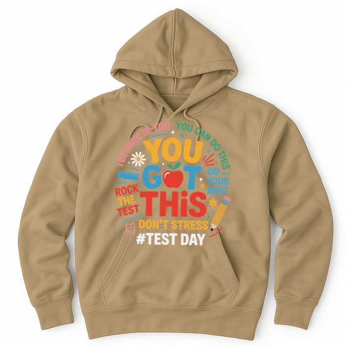 Rock The Test Dont Stress You Got This Funny Testing Day Hoodie