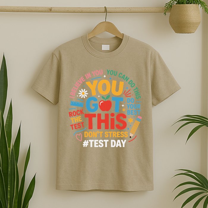 Rock The Test Dont Stress You Got This Funny Testing Day T-Shirt