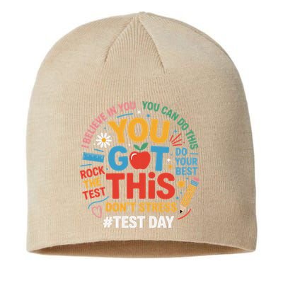Rock The Test Dont Stress You Got This Funny Testing Day Sustainable Beanie