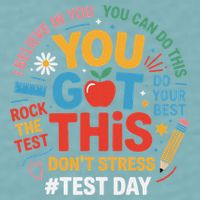 Rock The Test Dont Stress You Got This Funny Testing Day Sueded Cloud Jersey T-Shirt