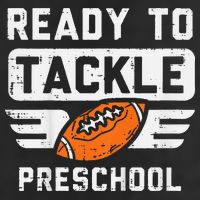 Ready To Tackle Preschool Football First Day Of School Adult Drive Performance Visor