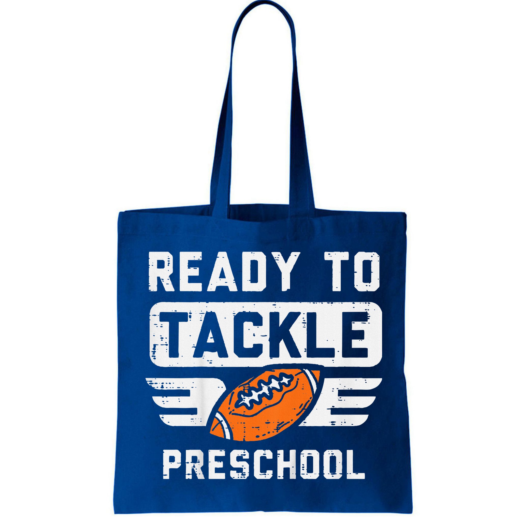Ready To Tackle Preschool Football First Day Of School Bag
