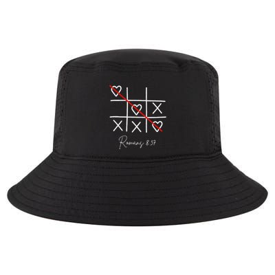 Romans Tic Tac Toe Heart Classic Strategy Game For Christian Cool Comfort Performance Bucket Hat
