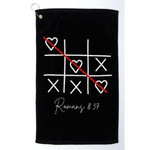 Romans Tic Tac Toe Heart Classic Strategy Game For Christian Platinum Collection Golf Towel