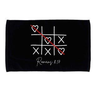 Romans Tic Tac Toe Heart Classic Strategy Game For Christian Microfiber Hand Towel