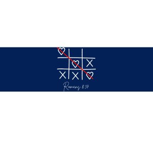 Romans Tic Tac Toe Heart Classic Strategy Game For Christian Bumper Sticker