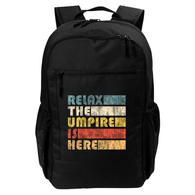 Relax The Umpire Is Here Baseball Backpack