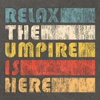 Relax The Umpire Is Here Baseball Cotton Canvas Backpack