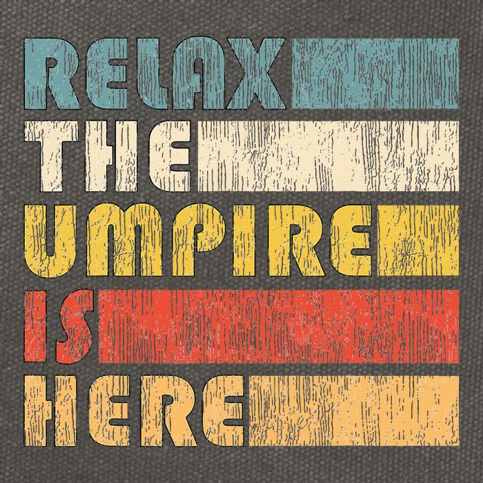 Relax The Umpire Is Here Baseball Cotton Canvas Backpack