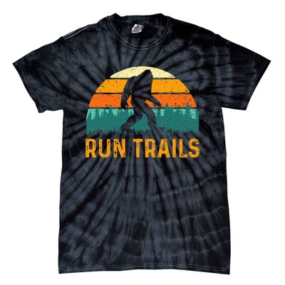 Run Trails Ultramarathon Race Bigfoot Runner Ultra Running Tie-Dye T-Shirt