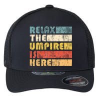 Relax The Umpire Is Here Baseball Flexfit Unipanel Trucker Cap