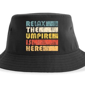 Relax The Umpire Is Here Baseball Sustainable Bucket Hat